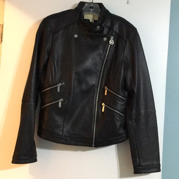 Michael Kors Leather Jacket - Picture 2 of 8